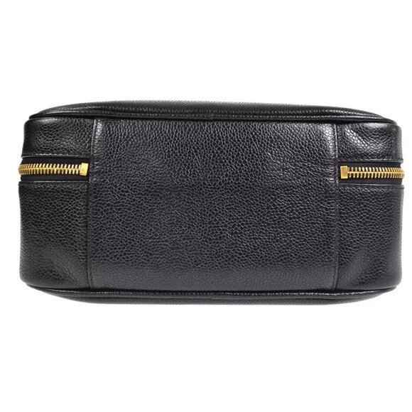 Chanel Black Calfskin Timeless Lunch Box Vanity 24 2way Handbag 48707 - Picture 7 of 13